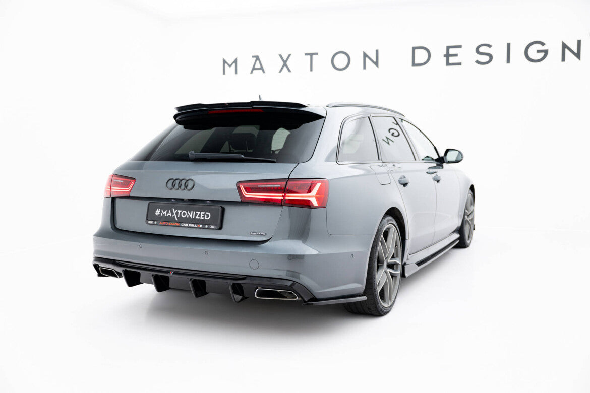 Diffusor Flaps V.3 passend für Audi S6 / A6 S-Line / A6 C7 FL schwarz Hochglanz