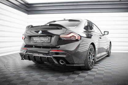 Diffusor Flaps V.3 passend für BMW 2 G42 schwarz Hochglanz