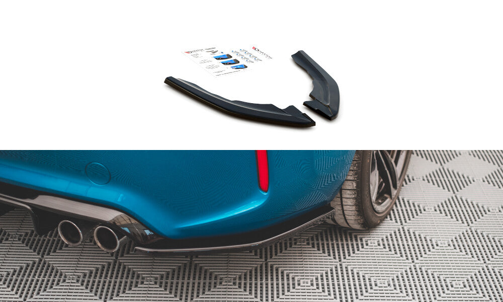 Diffusor Flaps V.3 passend für BMW M2 F87 schwarz Hochglanz