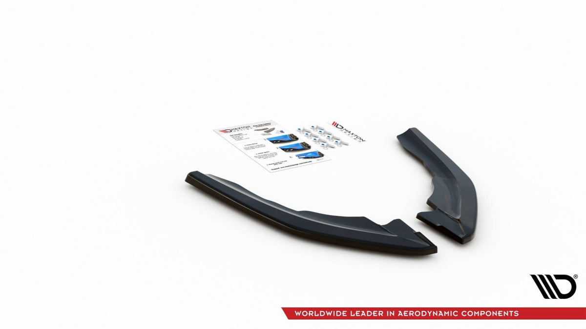 Diffusor Flaps V.3 passend für BMW M2 F87 schwarz Hochglanz