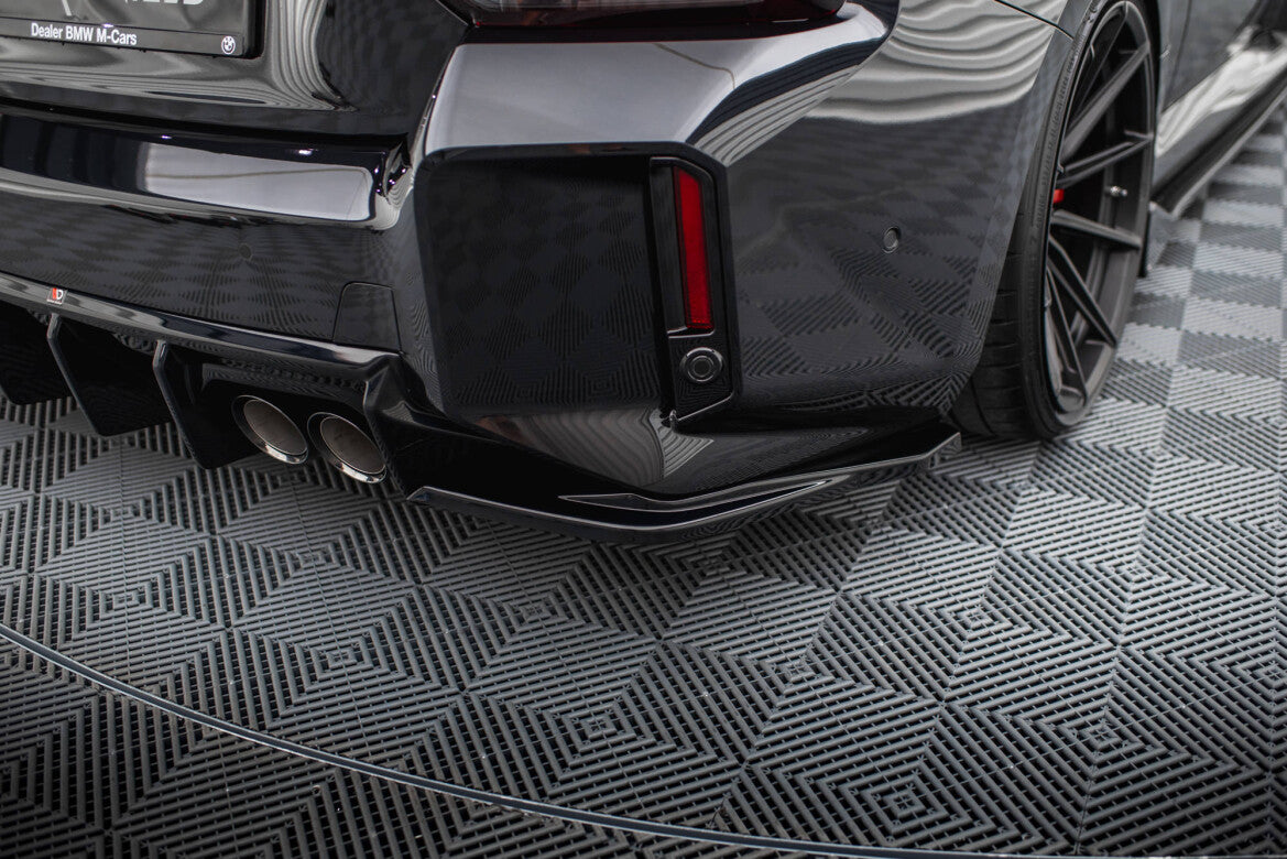 Diffusor Flaps V.3 passend für BMW M2 G87 schwarz Hochglanz