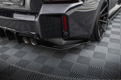 Diffusor Flaps V.3 passend für BMW M2 G87 schwarz Hochglanz