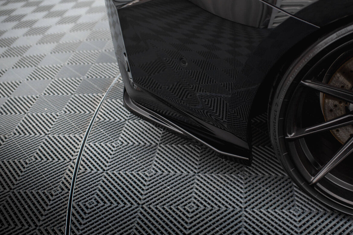 Diffusor Flaps V.3 passend für BMW M2 G87 schwarz Hochglanz