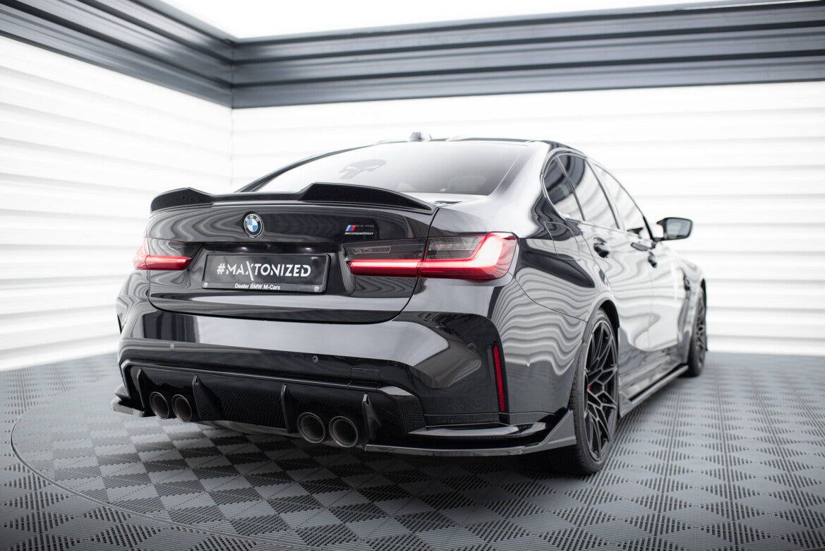 Diffusor Flaps V.3 passend für BMW M3 Limousine / Touring G80 / G81 schwarz Hochglanz