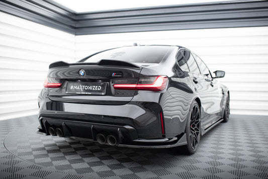 Diffusor Flaps V.3 passend für BMW M3 Limousine / Touring G80 / G81 schwarz Hochglanz