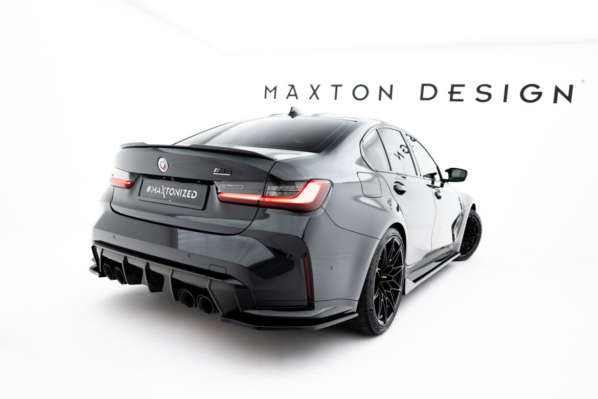 Diffusor Flaps V.3 passend für BMW M3 Limousine / Touring G80 / G81 schwarz Hochglanz
