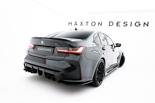 Diffusor Flaps V.3 passend für BMW M3 Limousine / Touring G80 / G81 schwarz Hochglanz