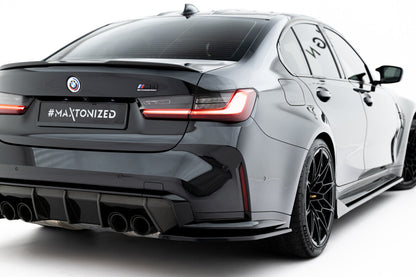 Diffusor Flaps V.3 passend für BMW M3 Limousine / Touring G80 / G81 schwarz Hochglanz