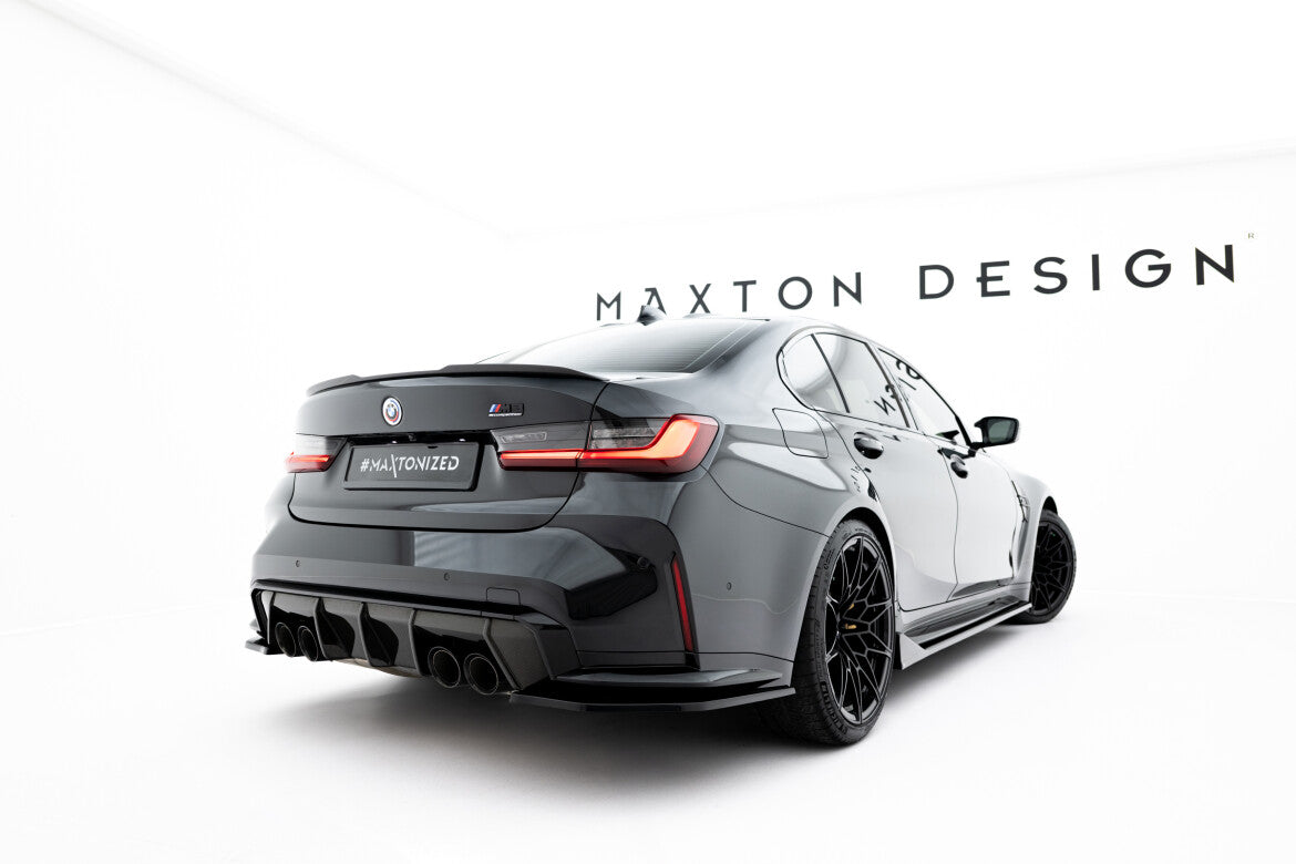 Diffusor Flaps V.3 passend für BMW M3 Limousine / Touring G80 / G81 schwarz Hochglanz