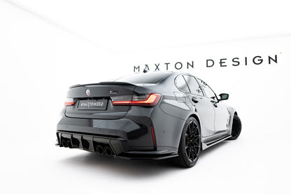 Diffusor Flaps V.3 passend für BMW M3 Limousine / Touring G80 / G81 schwarz Hochglanz