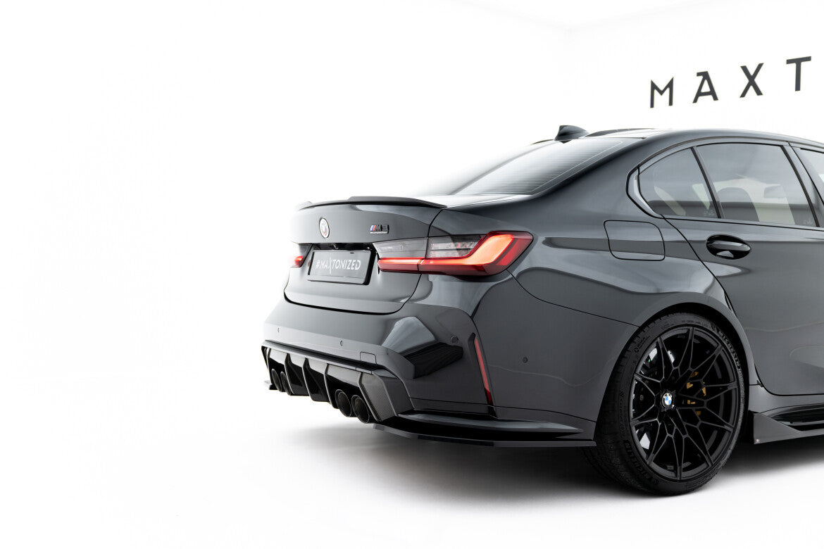 Diffusor Flaps V.3 passend für BMW M3 Limousine / Touring G80 / G81 schwarz Hochglanz