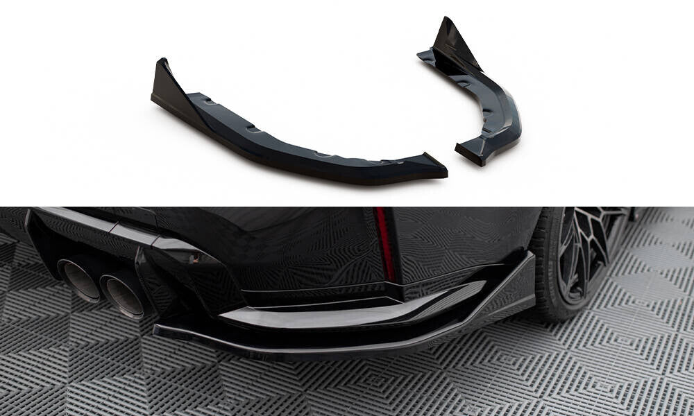 Diffusor Flaps V.3 passend für BMW M3 Limousine / Touring G80 / G81 schwarz Hochglanz