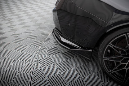 Diffusor Flaps V.3 passend für BMW M3 Limousine / Touring G80 / G81 schwarz Hochglanz