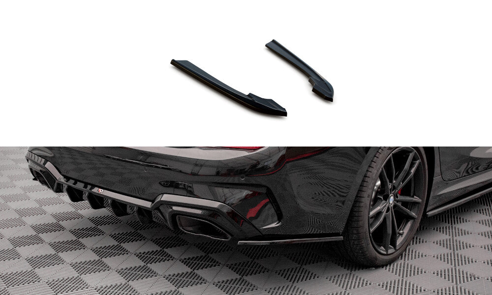 Diffusor Flaps V.3 passend für BMW M340i / M-Paket G20 / G21 schwarz Hochglanz
