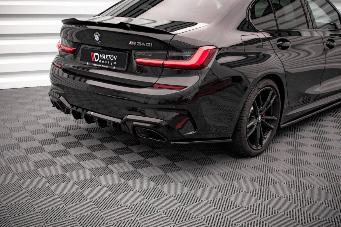 Diffusor Flaps V.3 passend für BMW M340i / M-Paket G20 / G21 schwarz Hochglanz