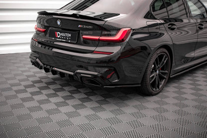Diffusor Flaps V.3 passend für BMW M340i / M-Paket G20 / G21 schwarz Hochglanz