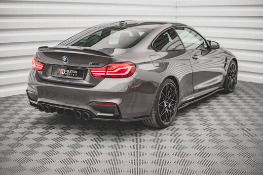Diffusor Flaps V.3 passend für BMW M4 F82 schwarz Hochglanz