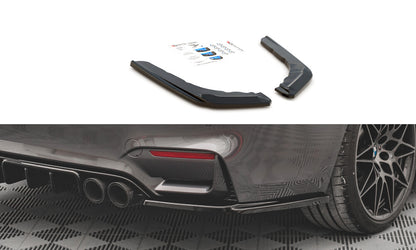 Diffusor Flaps V.3 passend für BMW M4 F82 schwarz Hochglanz