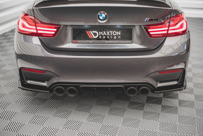 Diffusor Flaps V.3 passend für BMW M4 F82 schwarz Hochglanz
