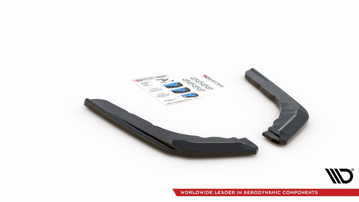 Diffusor Flaps V.3 passend für BMW M4 F82 schwarz Hochglanz