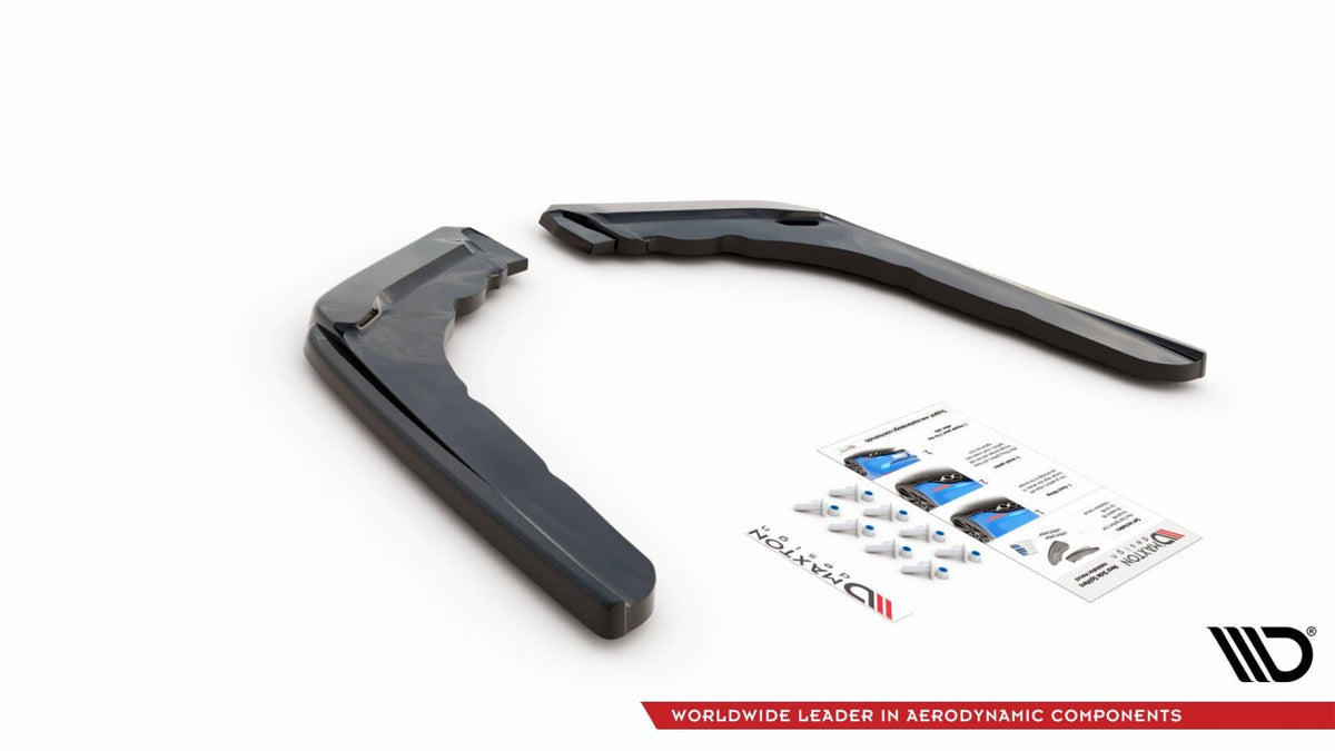 Diffusor Flaps V.3 passend für BMW M4 F82 schwarz Hochglanz