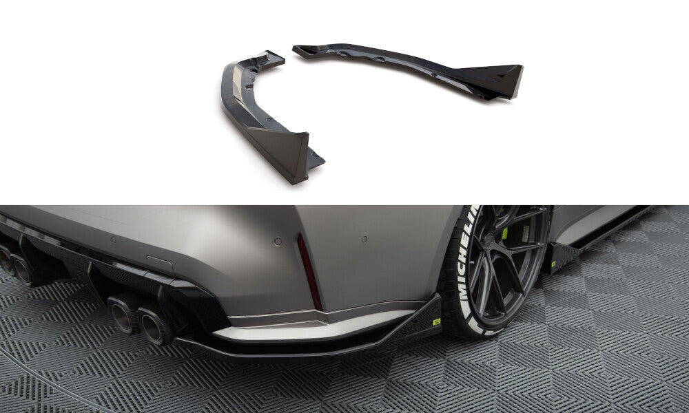 Diffusor Flaps V.3 passend für BMW M4 G82 / G82 FL schwarz Hochglanz