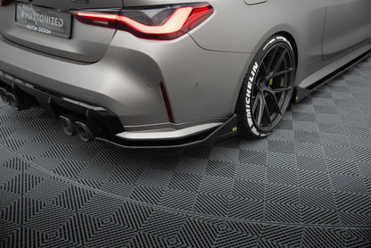 Diffusor Flaps V.3 passend für BMW M4 G82 / G82 FL schwarz Hochglanz