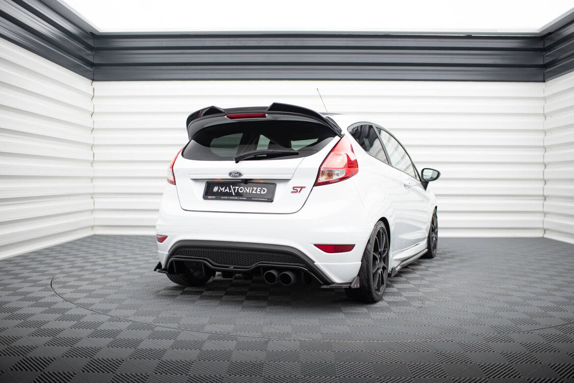 Diffusor Flaps V.3 passend für Ford Fiesta ST Mk7 FL schwarz Hochglanz + Flaps matt