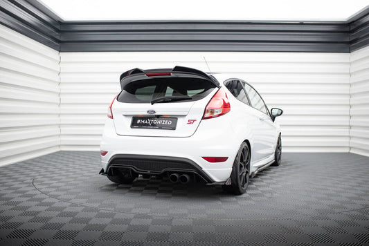 Diffusor Flaps V.3 passend für Ford Fiesta ST Mk7 FL schwarz Hochglanz + Flaps matt