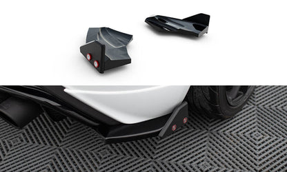 Diffusor Flaps V.3 passend für Ford Fiesta ST Mk7 FL schwarz Hochglanz + Flaps matt