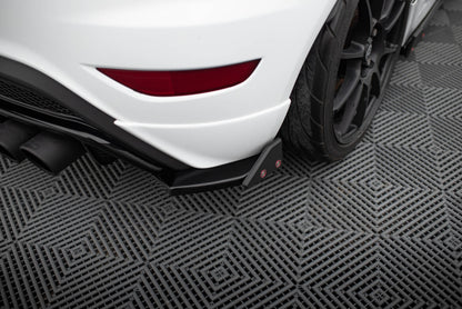 Diffusor Flaps V.3 passend für Ford Fiesta ST Mk7 FL schwarz Hochglanz + Flaps matt