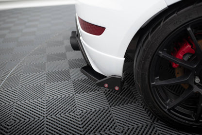 Diffusor Flaps V.3 passend für Ford Fiesta ST Mk7 FL schwarz Hochglanz + Flaps matt