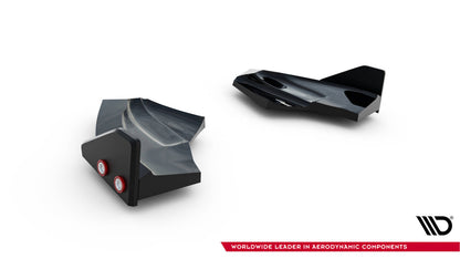 Diffusor Flaps V.3 passend für Ford Fiesta ST Mk7 FL schwarz Hochglanz + Flaps matt