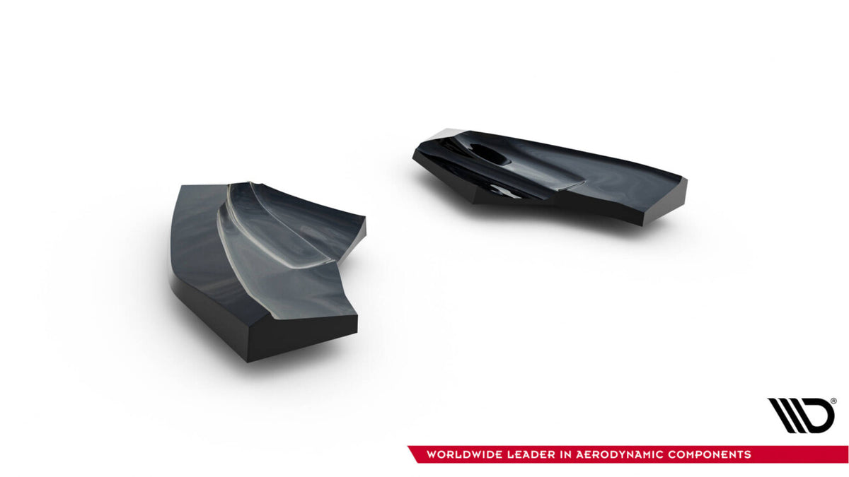 Diffusor Flaps V.3 passend für Ford Fiesta ST Mk7 FL schwarz Hochglanz