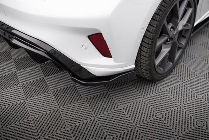 Diffusor Flaps V.3 passend für Ford Focus Hatchback ST Mk4 schwarz Hochglanz