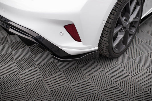 Diffusor Flaps V.3 passend für Ford Focus Hatchback ST Mk4 schwarz Hochglanz