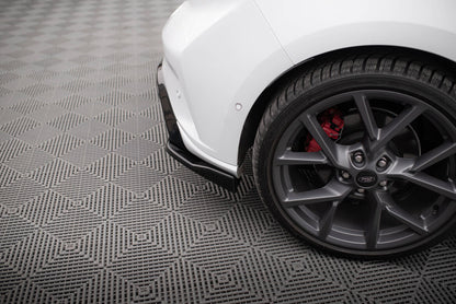 Diffusor Flaps V.3 passend für Ford Focus Hatchback ST Mk4 schwarz Hochglanz