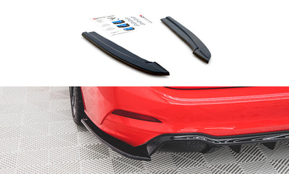 Diffusor Flaps V.3 passend für Ford Focus ST-Line Kombi Mk4 schwarz Hochglanz