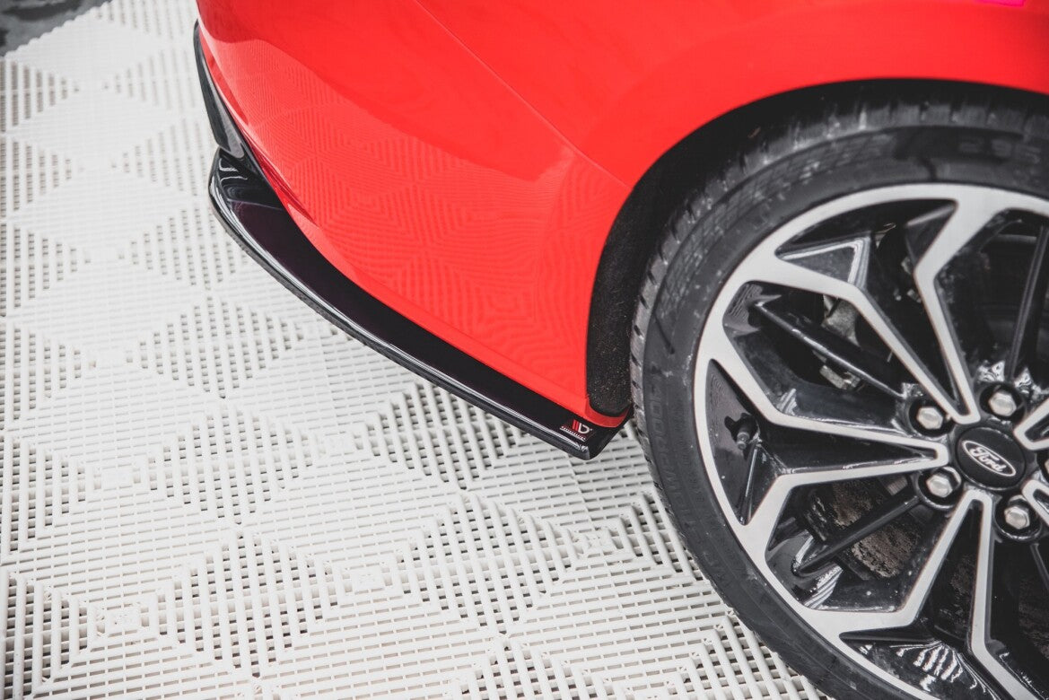 Diffusor Flaps V.3 passend für Ford Focus ST-Line Kombi Mk4 schwarz Hochglanz