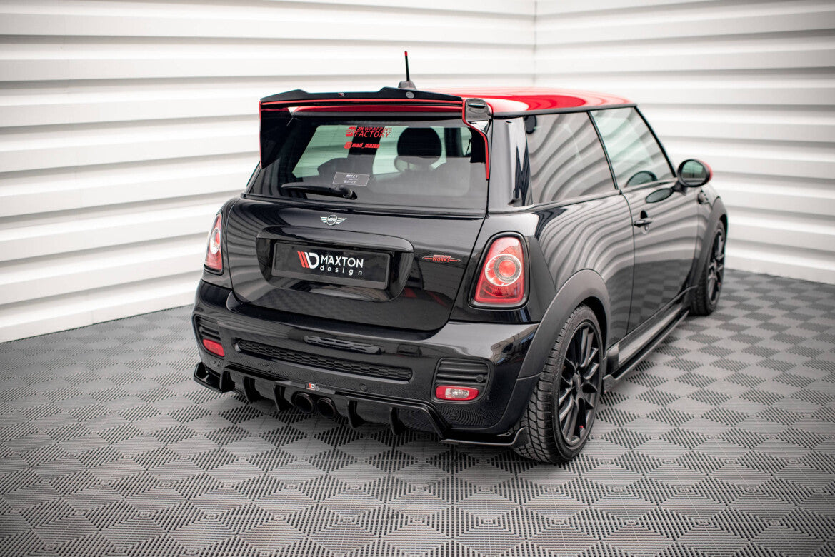 Diffusor Flaps V.3 passend für Mini Cooper John Cooper Works R56 schwarz Hochglanz