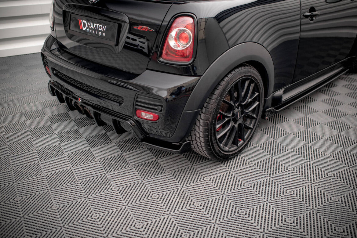 Diffusor Flaps V.3 passend für Mini Cooper John Cooper Works R56 schwarz Hochglanz