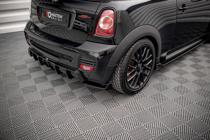 Diffusor Flaps V.3 passend für Mini Cooper John Cooper Works R56 schwarz Hochglanz