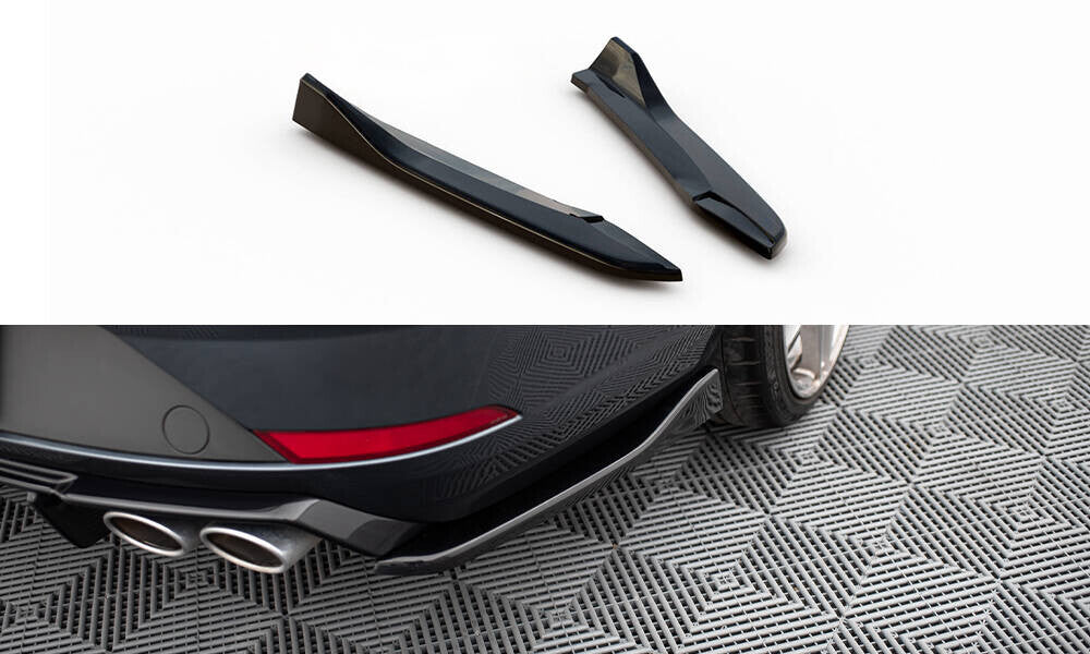 Diffusor Flaps V.3 passend für Seat Leon CUPRA Mk3 FL Sportstourer schwarz Hochglanz