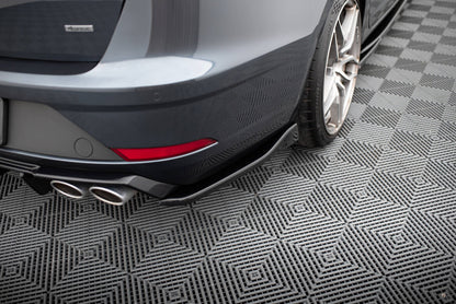 Diffusor Flaps V.3 passend für Seat Leon CUPRA Mk3 FL Sportstourer schwarz Hochglanz