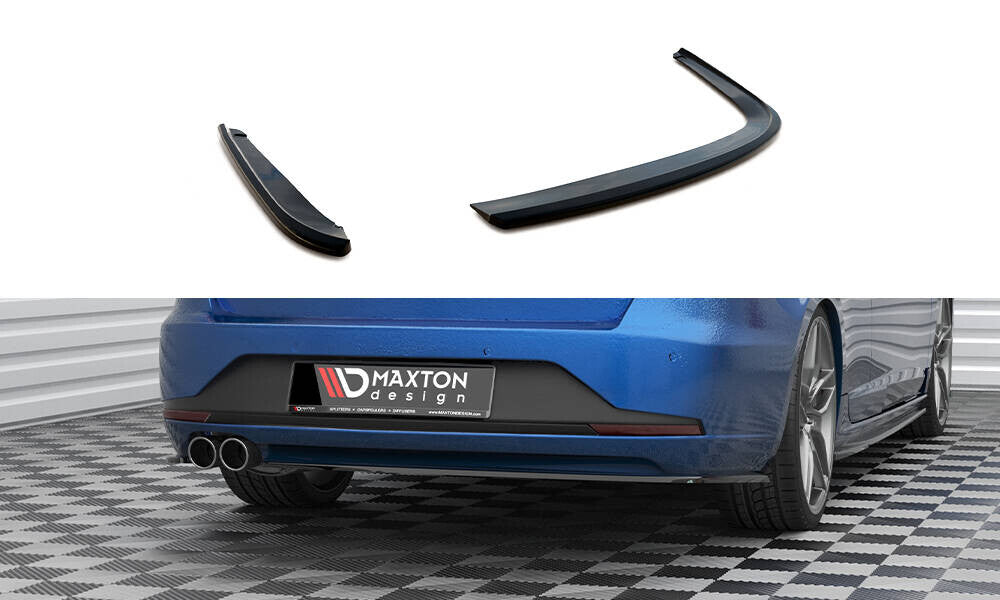 Diffusor Flaps V.3 passend für Seat Leon FR Sportstourer Mk3 schwarz Hochglanz