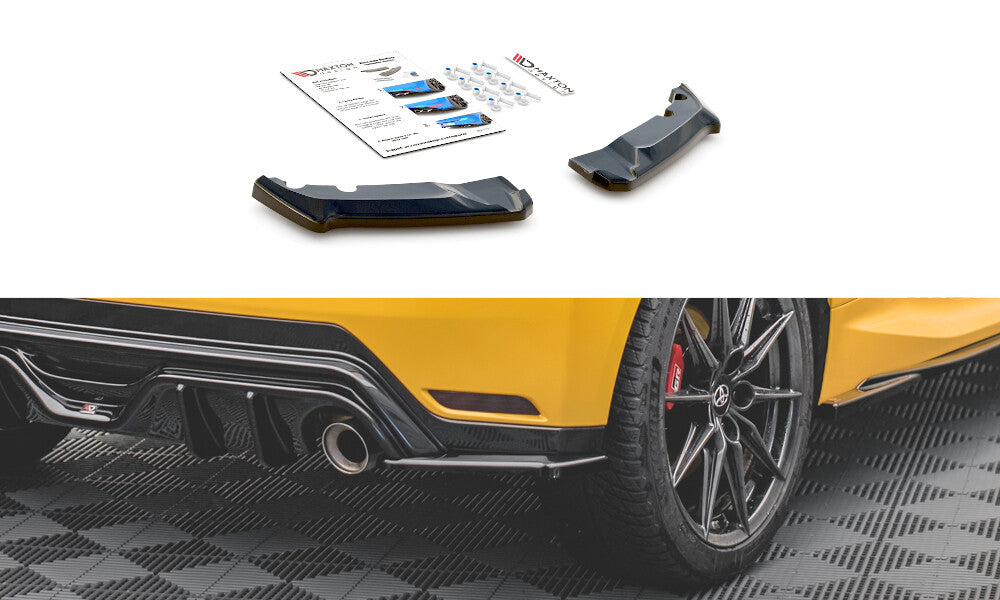 Diffusor Flaps V.3 passend für Toyota GR Yaris Mk4 schwarz Hochglanz
