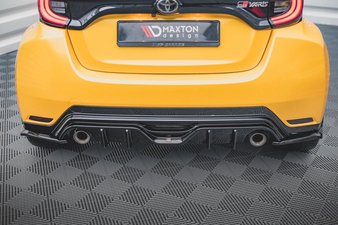Diffusor Flaps V.3 passend für Toyota GR Yaris Mk4 schwarz Hochglanz