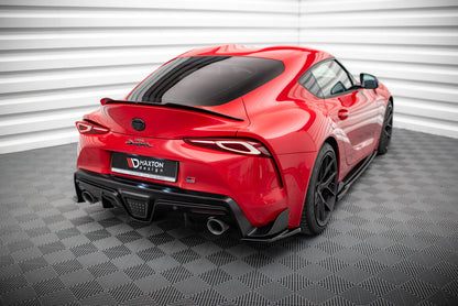 Diffusor Flaps V.3 passend für Toyota Supra Mk5 schwarz Hochglanz