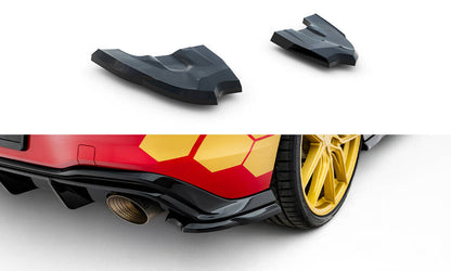 Diffusor Flaps V.3 passend für VW Golf GTI Clubsport Mk8 FL schwarz Hochglanz