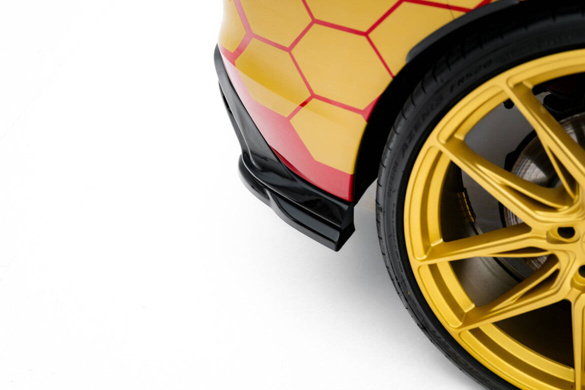 Diffusor Flaps V.3 passend für VW Golf GTI Clubsport Mk8 FL schwarz Hochglanz